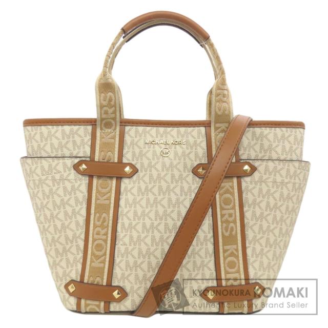 マイケルコース Michael Kors MKシグネチャー 2WAY トートバッグ PVC  
