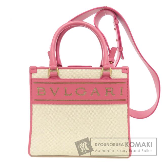 ブルガリ BVLGARI  2WAY  ハンドバッグ キャンバス レディース  中古