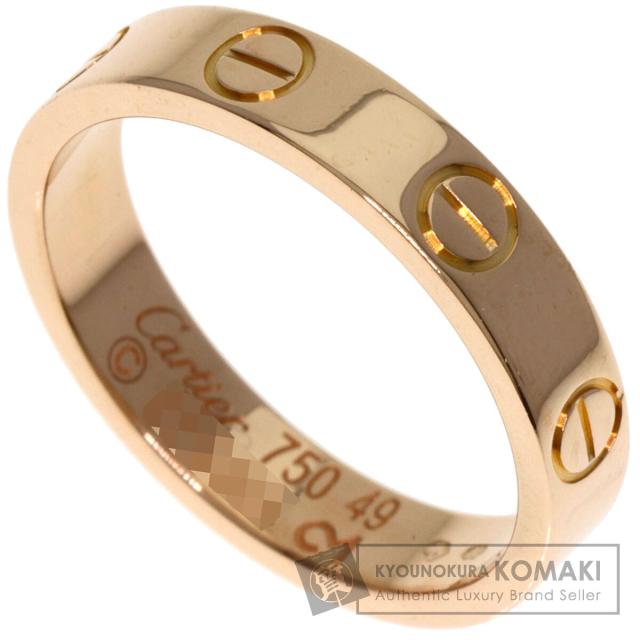 Cartier ミニ ラブリング ピンクゴールド サイズ50 PG カルティエ CRB4218100 - LOVE リング、ミニモデル、パヴェ - ピンク