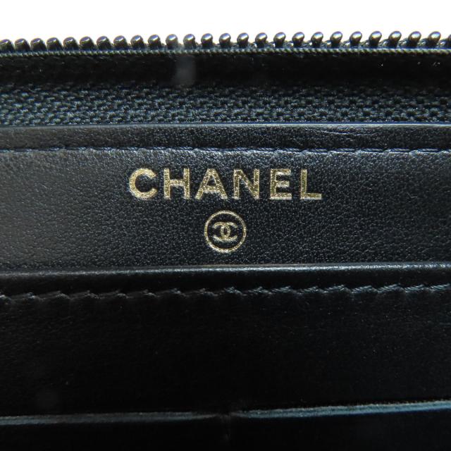 シャネル CHANEL ラウンドファスナー ココマーク ゴールド金具 長財布（小銭入れあり） 中古_6