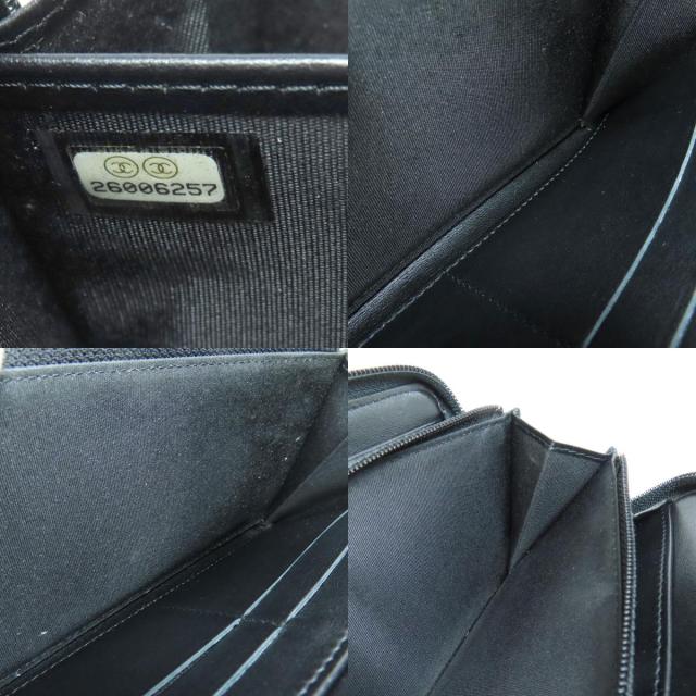 シャネル CHANEL ラウンドファスナー ココマーク ゴールド金具 長財布（小銭入れあり） 中古_7
