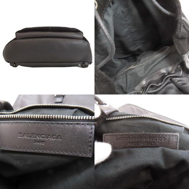 バレンシアガ BALENCIAGA 340139  ロゴ  リュック・デイパック スウェード レディース  中古 バレンシアガ BALENCIAGA 340139 ロゴ リュック・デイパック