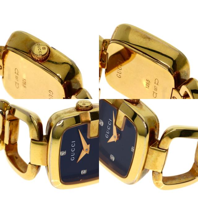 グッチ GUCCI 125.5 Gコレクション 3P ダイヤモンド スクエア 腕時計