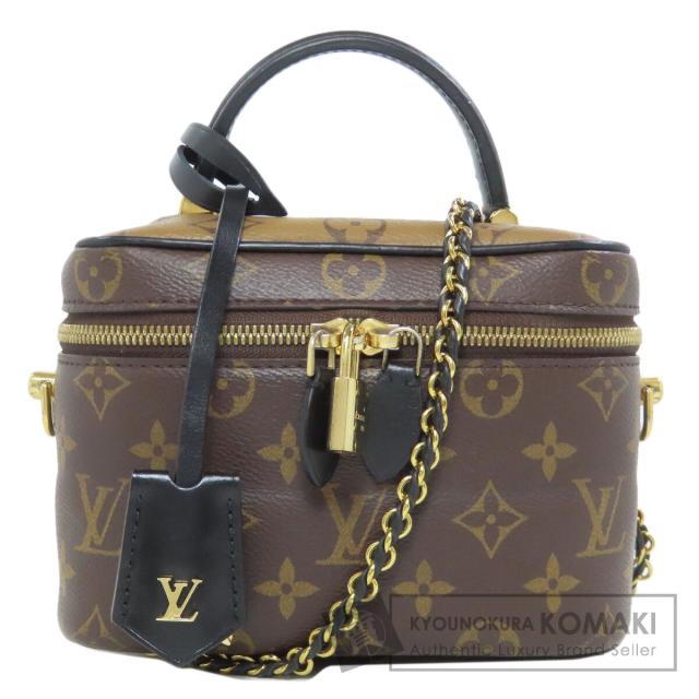 ルイヴィトン LOUIS VUITTON M45165  ヴァニティNV PM  ハンドバッグ モノグラムリバース 中古