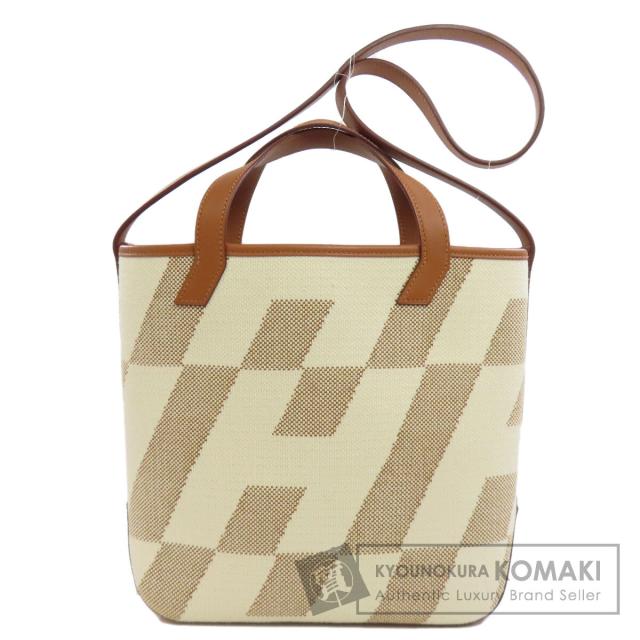 エルメス HERMES  アンビエ PM 2WAY  ハンドバッグ キャンバス レディース  中古