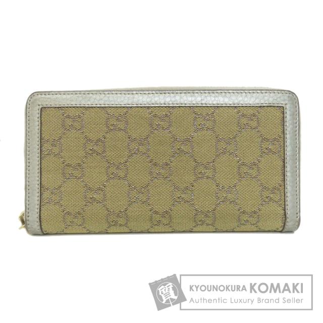 グッチ GUCCI 224252  GG  長財布（小銭入れあり） キャンバス レディース  中古