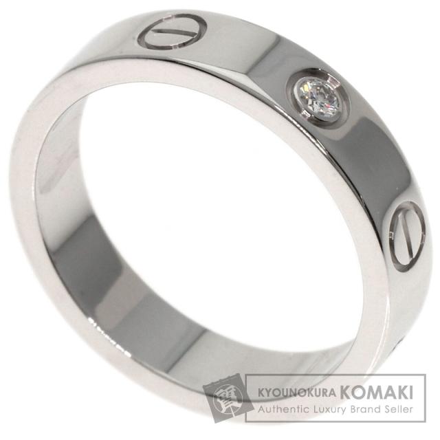 カルティエ CARTIER ミニ ラブリング 1P ダイヤモンド #47 リング 