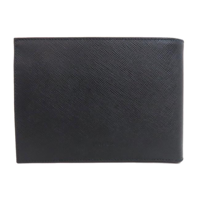 プラダ PRADA ロゴ 二つ折り財布（小銭入れあり） サフィアーノ レディース 中古_1