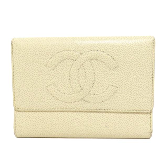 シャネル CHANEL ココマーク ゴールド金具 二つ折り財布（小銭