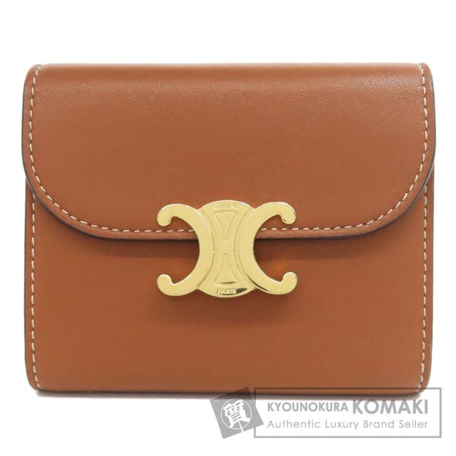 【関込】CELINE セリーヌ◆トリオンフ フラップ 折りたたみ財布 CELINE【入手困難】可愛い ☆TRIOMPHE SMALL FLAP WALLET☆ 全色