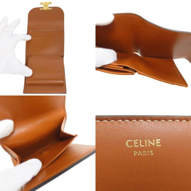 【カラバリ豊富】CELINE☆スモールウォレット 折りたたみ財布 セリーヌ☆ スモールウォレットトリオンフ(直営店） (CELINE