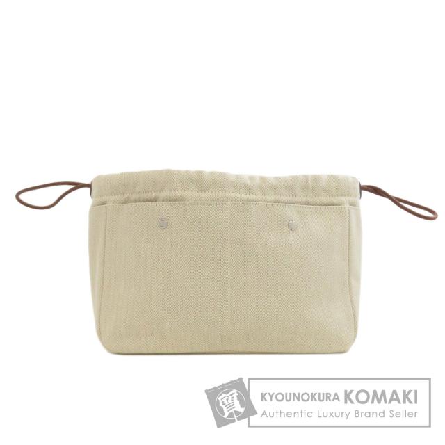 エルメス HERMES  フールビ25 バッグインバッグ  アクセサリーポーチ トワルシェブロン 中古