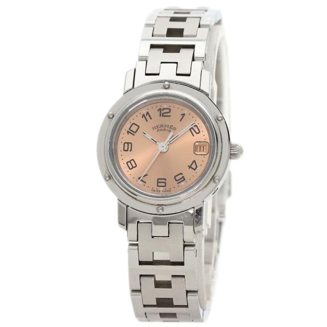 中古)HERMES エルメス クリッパー CL4.210 ホワイト SS ブレス（商品ID：3717008141013）詳細ページ | 腕時計 のGMT｜中古ブランド時計の販売買取も。ロレックス買取強化中 HERMES CL4.210 クリッパー 腕時計 SS SS レディース