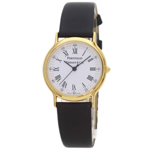 ティファニー TIFFANY&Co. ポートフォリオ 腕時計 GP 革 ボーイズ 中古_1