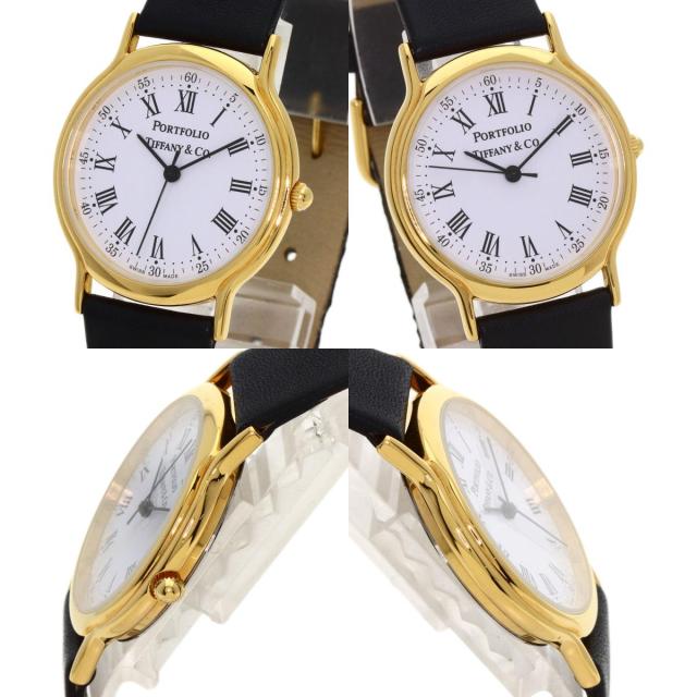 ティファニー TIFFANY&Co. ポートフォリオ 腕時計 GP 革 ボーイズ 中古_3