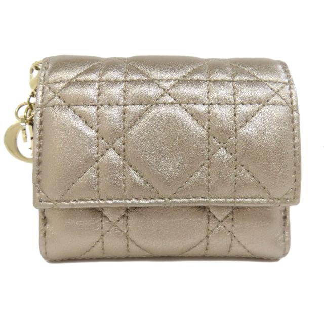 クリスチャンディオール CHRISTIAN DIOR  レディディオール  二つ折り財布（小銭入れあり） 中古_1