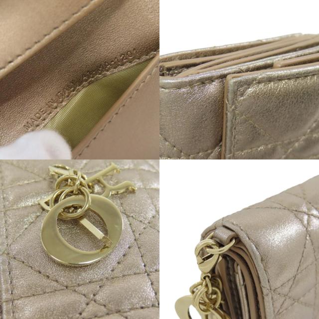 クリスチャンディオール CHRISTIAN DIOR  レディディオール  二つ折り財布（小銭入れあり） 中古_8