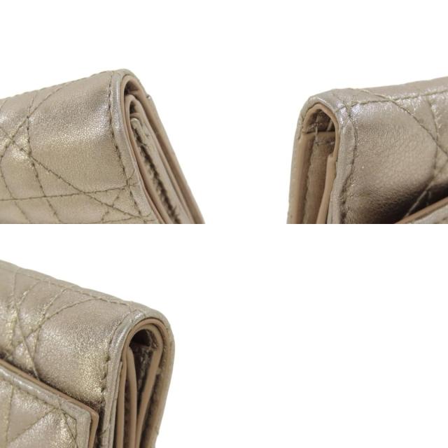 クリスチャンディオール CHRISTIAN DIOR  レディディオール  二つ折り財布（小銭入れあり） 中古_9