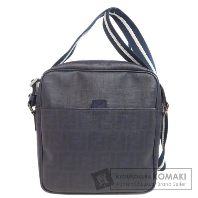 フェンディ FENDI  ズッカ柄  ショルダーバッグ PVC メンズ  中古