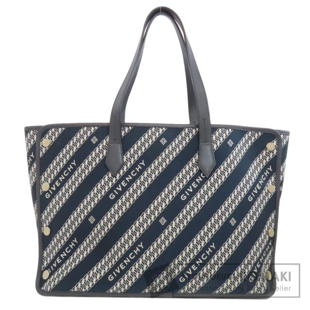 ジバンシー GIVENCHY  ロゴ  トートバッグ キャンバス レディース  中古