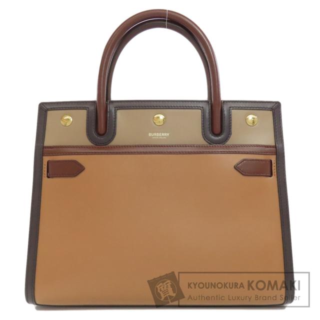 バーバリー BURBERRY ロゴ ハンドバッグ レザー レディース 中古