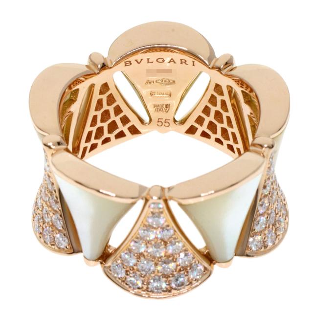 ブルガリ BVLGARI  ディーヴァドリーム ダイヤモンド #55  リング・指輪 K18ピンクゴールド 中古_4