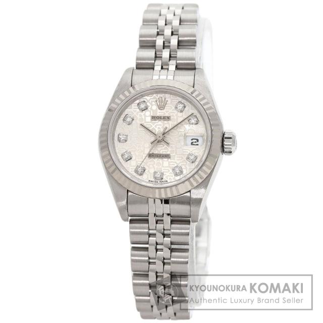 ロレックス ROLEX 79174G デイトジャスト 10P ダイヤモンド 腕時計 ステンレススチール SS 中古