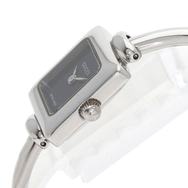 グッチ GUCCI 1900L スクエアフェイス 腕時計 ステンレススチール SS レディース 中古