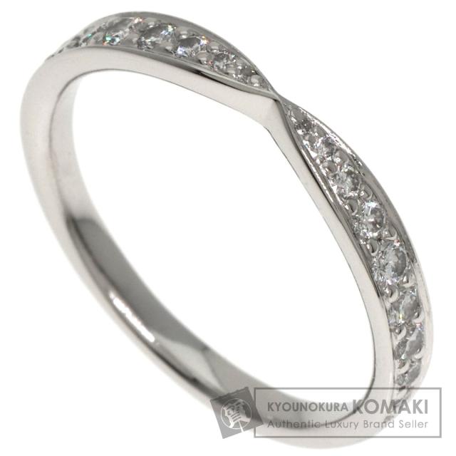 ティファニー ロゴ バンド リング ダイヤ 3P 5号 pt950 新品仕上済 ティファニー ロゴ バンド リング ダイヤ 3P 5号 pt950 新品仕上済