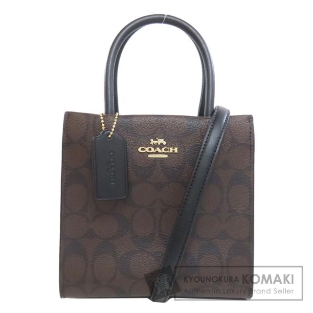 コーチ COACH 5693  シグネチャー 2WAY  ハンドバッグ PVC レディース  中古