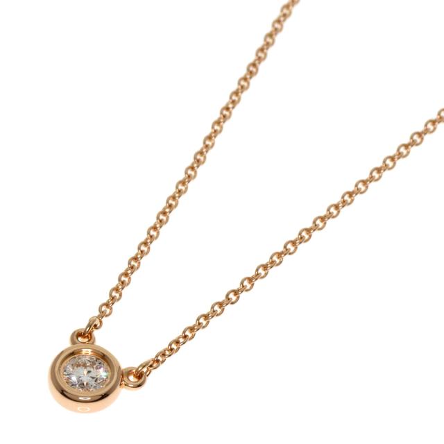 ティファニー TIFFANY&amp;Co.  バイザヤード ダイヤモンド  ネックレス K18ピンクゴールド 中古_1