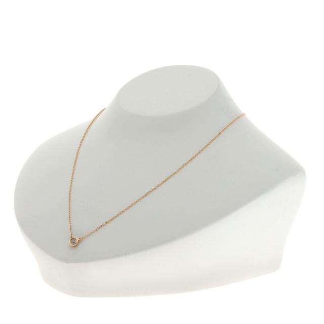 ティファニー TIFFANY&amp;Co.  バイザヤード ダイヤモンド  ネックレス K18ピンクゴールド 中古_4