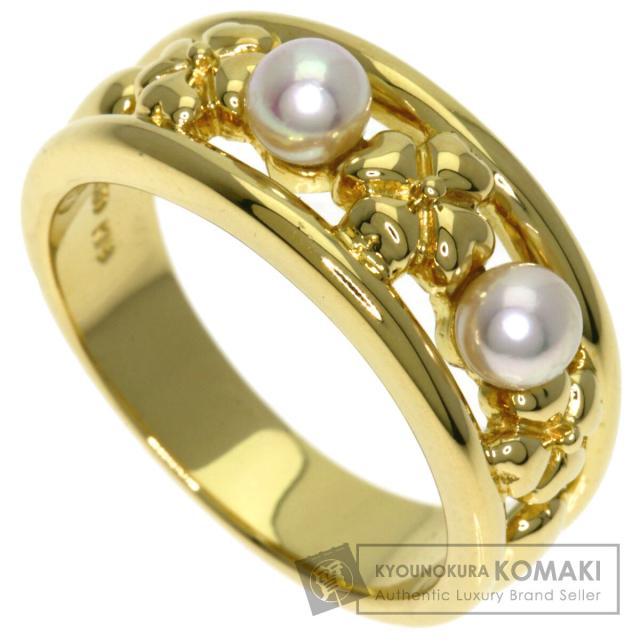 ミキモト MIKIMOTO パール 真珠 リング・指輪 K18イエローゴールド