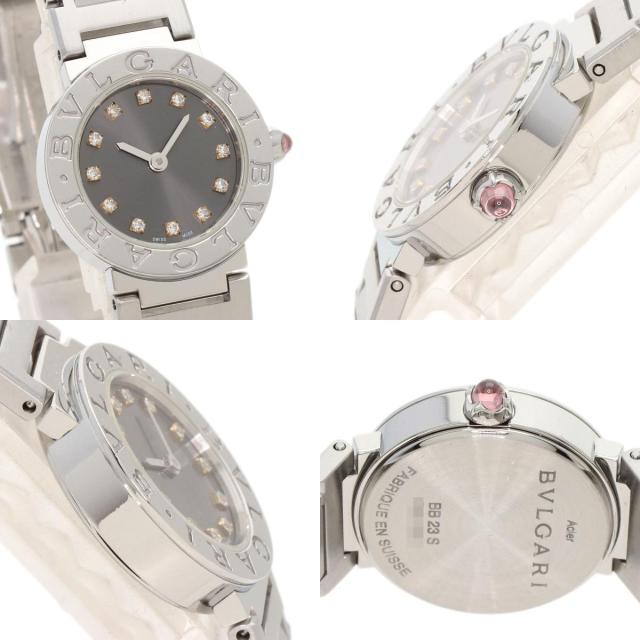 ブルガリ BVLGARI BBL23C6SS/12  ブルガリブルガリ 12P ダイヤモンド  腕時計 ステンレススチール 中古_4