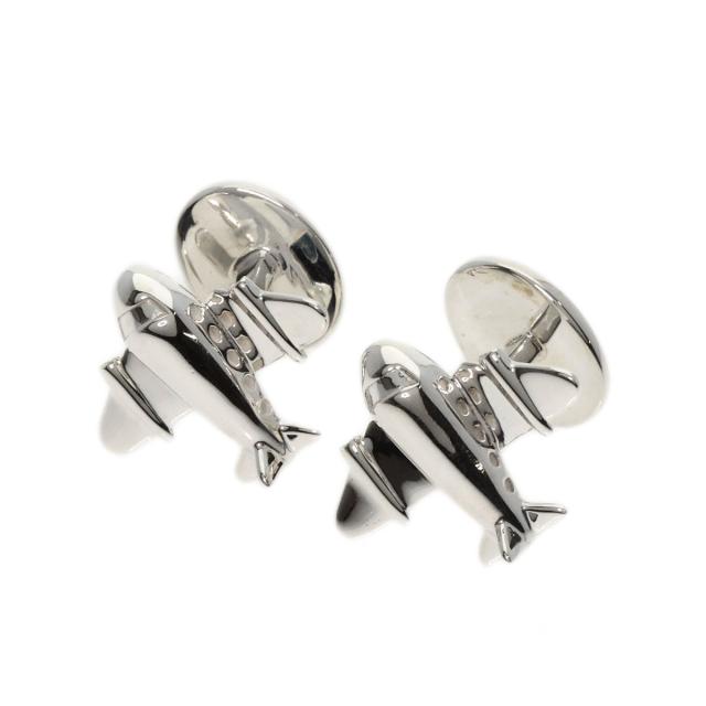 ティファニー TIFFANY&Co. 飛行機モチーフ カフス シルバー メンズ 中古