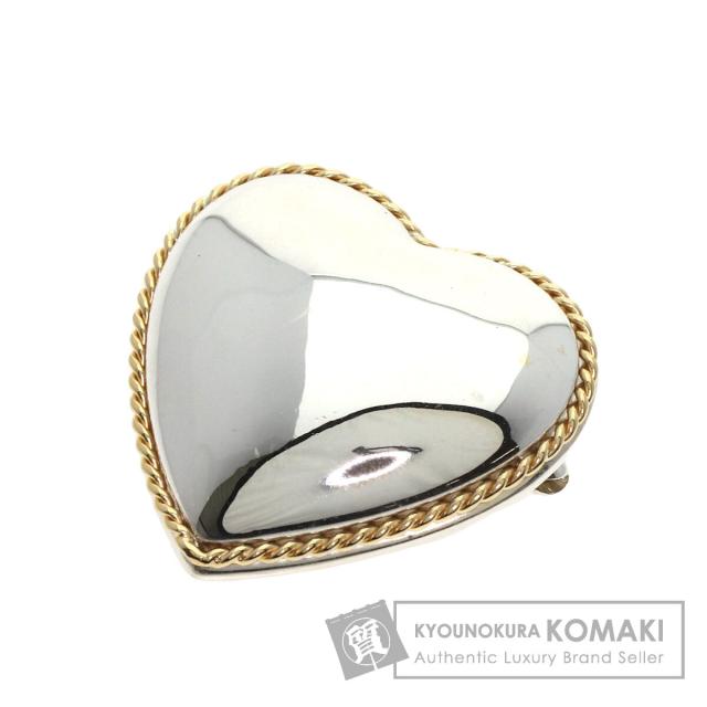 ハート ティファニー Tiffany&Co. 美品 シルバー シルバー925×K18 コンビカラー ハート TIFFANY&Co.】ティファニー ブローチペンダント アクセサリー