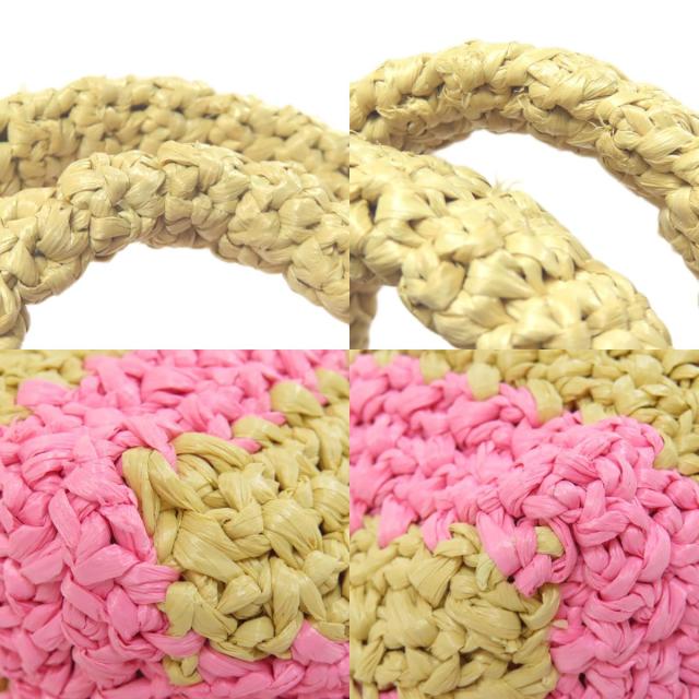 プラダ PRADA スモールクロシェ ハンドバッグ ビスコース レディース 中古