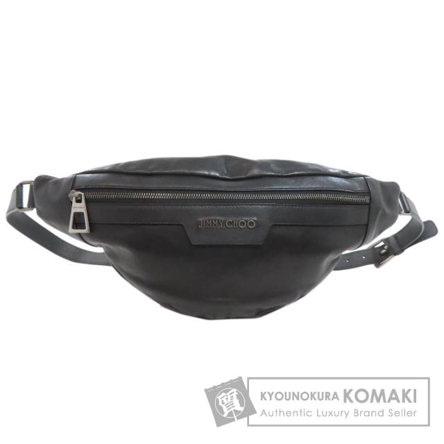 ジミーチュウ Jimmy Choo  ロゴ  ボディバッグ レザー レディース  中古