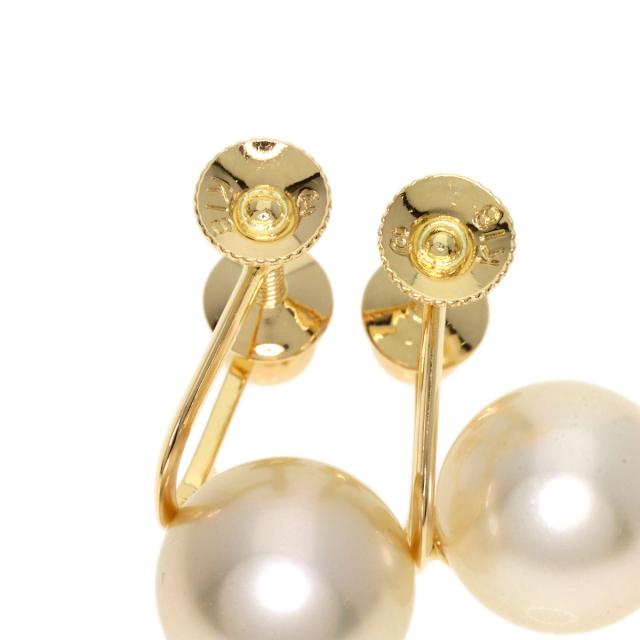 タサキ TASAKI 南洋 ゴールデンパール 真珠 イヤリング K18イエロー