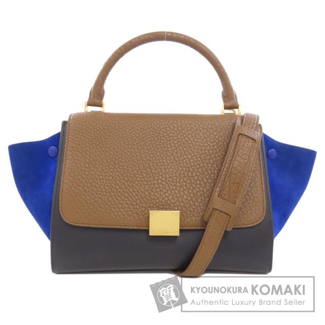 セリーヌ CELINE  トラペーズ 2WAY  ハンドバッグ カーフ レディース  中古