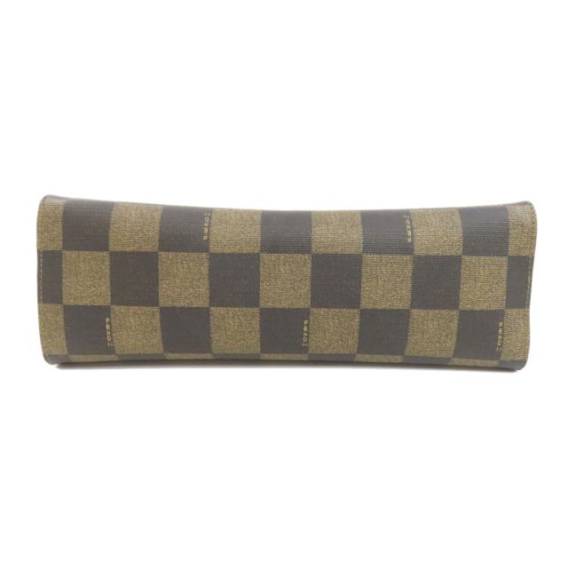 フェンディ FENDI 市松模様 2WAY ハンドバッグ PVC レディース 中古_4