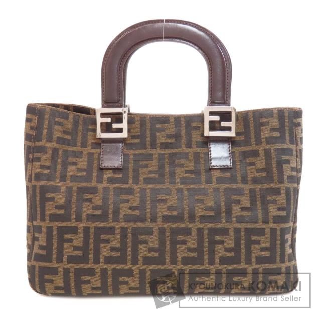 フェンディ FENDI  ズッカ柄  ハンドバッグ キャンバス レディース  中古