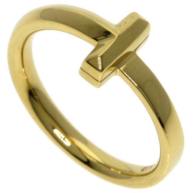 ティファニー TIFFANY&amp;Co.  Tワン ナロー  リング・指輪 K18イエローゴールド レディース  中古_1