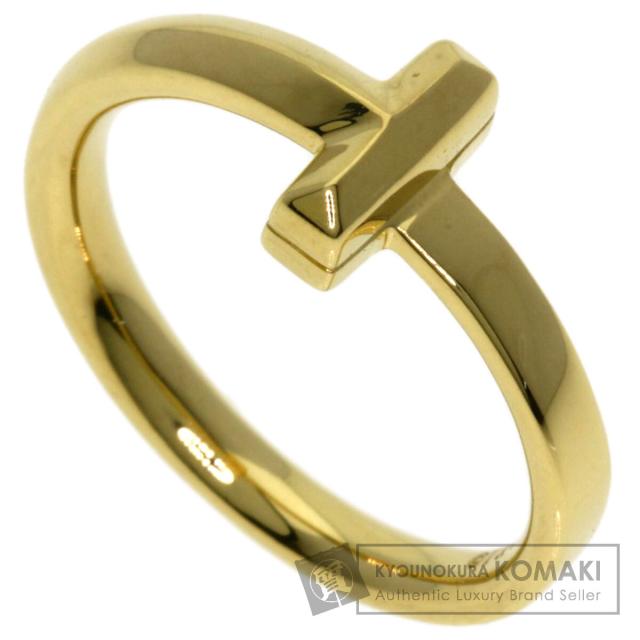 ティファニー TIFFANY&amp;Co.  Tワン ナロー  リング・指輪 K18イエローゴールド レディース  中古
