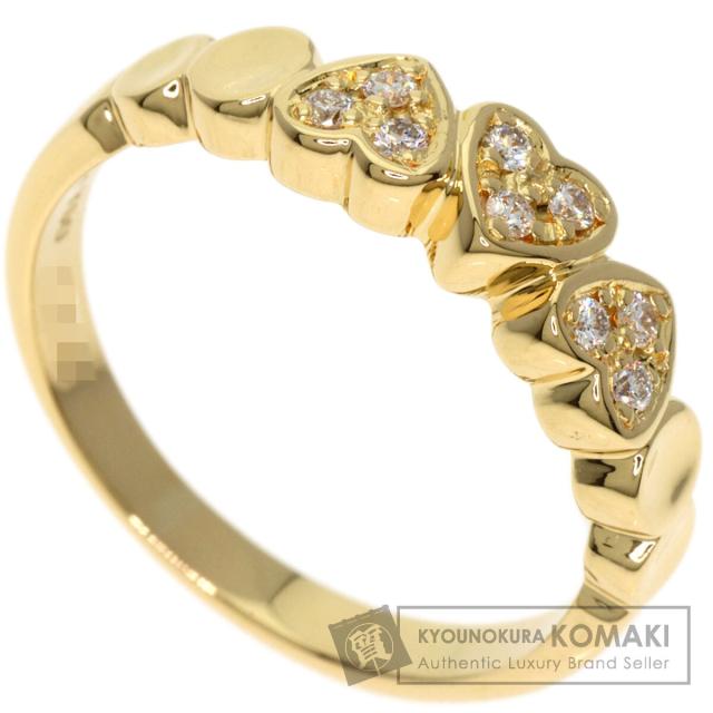 ディオール Dior ダイヤモンド ハートモチーフ リング・指輪 K18イエローゴールド 中古