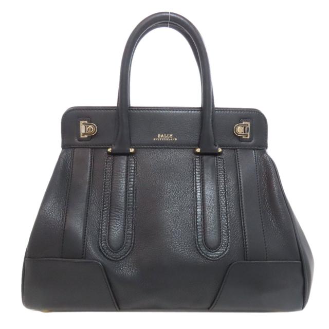 BALLY バリー ハンドバック パピヨンバッグ 牛革 シルク