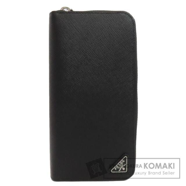 プラダ PRADA  ロゴ金具  長財布（小銭入れあり） レザー レディース  中古