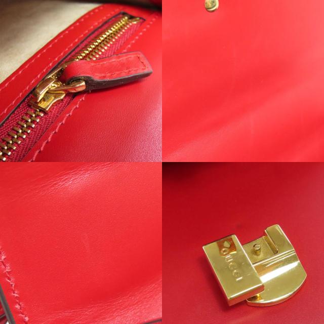 グッチ GUCCI 421882 シルヴィ ショルダーバッグ カーフ レディース 中古