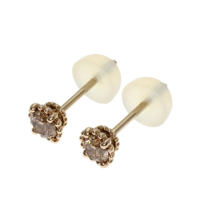 KASHIKEY カシケイ ブラウンダイヤモンド K18 ピアス片耳