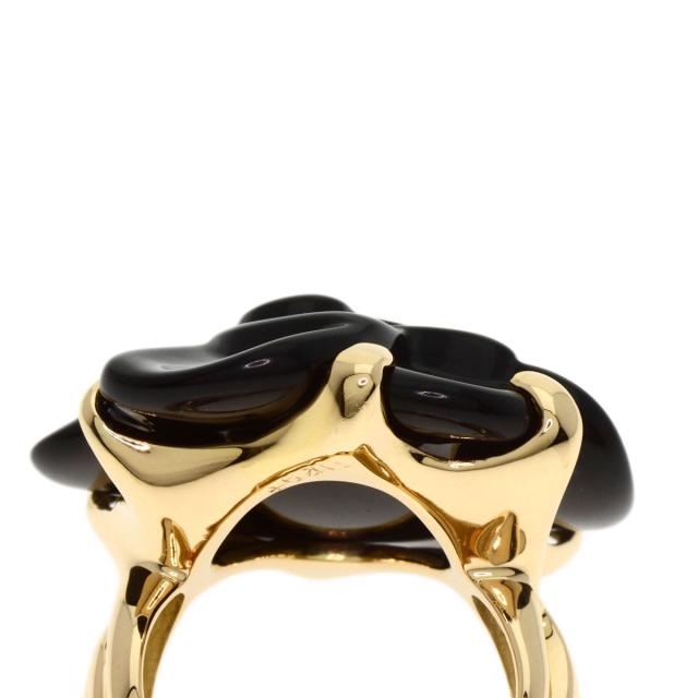 シャネル CHANEL  カメリア オニキス  リング・指輪 K18イエローゴールド レディース  中古_5
